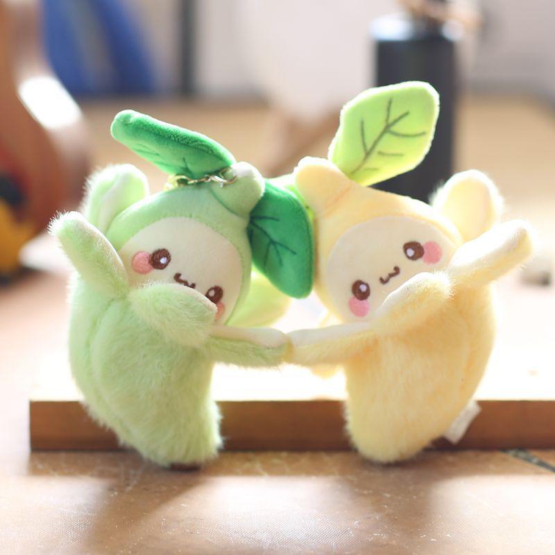 Милая милая маленькая подвеска в виде банана, плюшевая игрушка, кукла, сумка для фруктов, подвесной брелок, тряпичная кукла, кукла