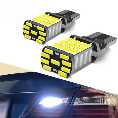 2 шт. T15 W16W Светодиодные Супер Яркие 921 912 T16 902 Светодиодные Лампы Высокой Мощности 45 шт. 4014SMD Для Автомобильного Фонаря Заднего Хода Белый 12В, Без Батареи