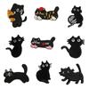 9 Pcs Kitten Sew On/Iron On Patches Cartoon Cats Embroidered Patches Sewing Patches Applique for Backpacks Decorations
