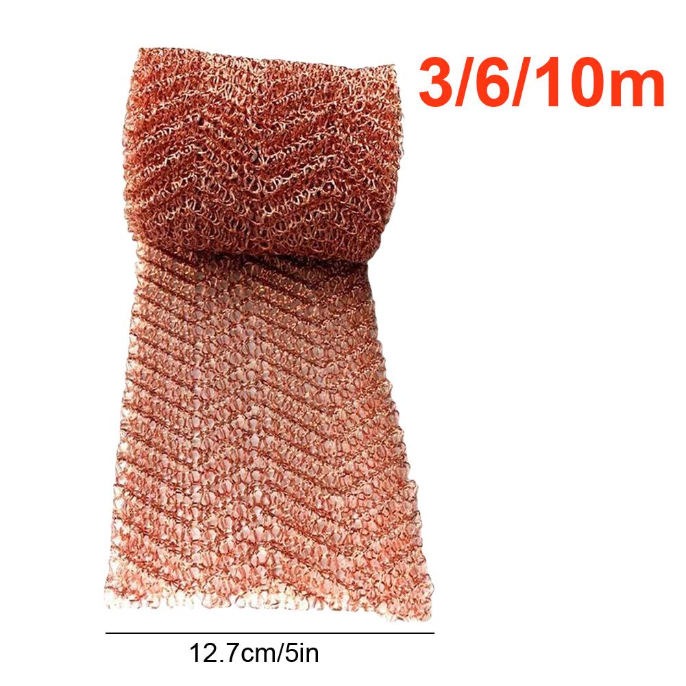 Copper Mesh Slug Repeller Rustproof Slug Repellent Copper Net Long Lasting Copper Wire Mesh for Pest Control