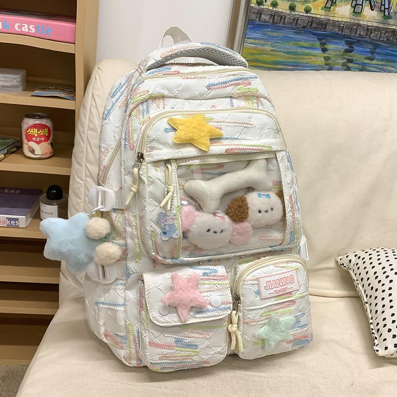Children's Schoolbags Elementary School Girls Junior High School Students High Value Two Piece Pain Bag Backpack