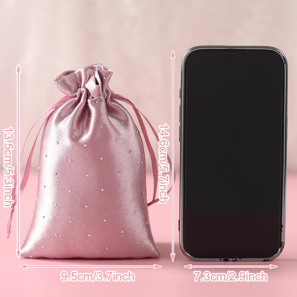 Valentines Day Gift Bags for Girlfriends Pure Floral Candy Bags Color Packaging Drawstring Pouch Bags Wedding Party Decorations