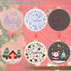 1 Piece Christmas Embroidery Starter Kit Stamped Cross Stitch Kit for Beginner