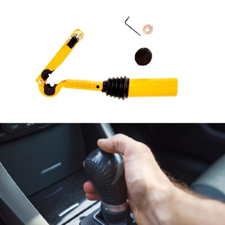 Steel Car Handbrake Shifts Lock with Adjustable Fit Space Saving Car Lock Auto Accessories Upgrades for Maximums Security
