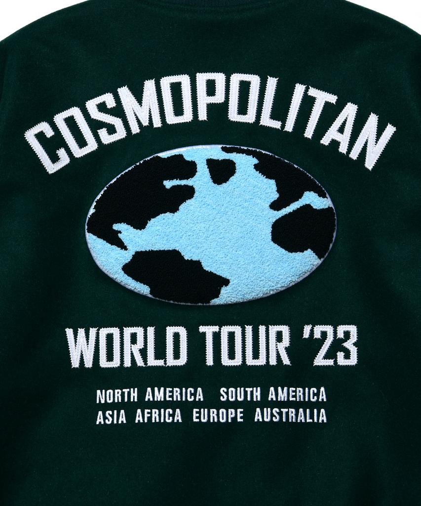 Annot [3M Thinsulate] Cosmopolitan Wool Varsity Jacket Green