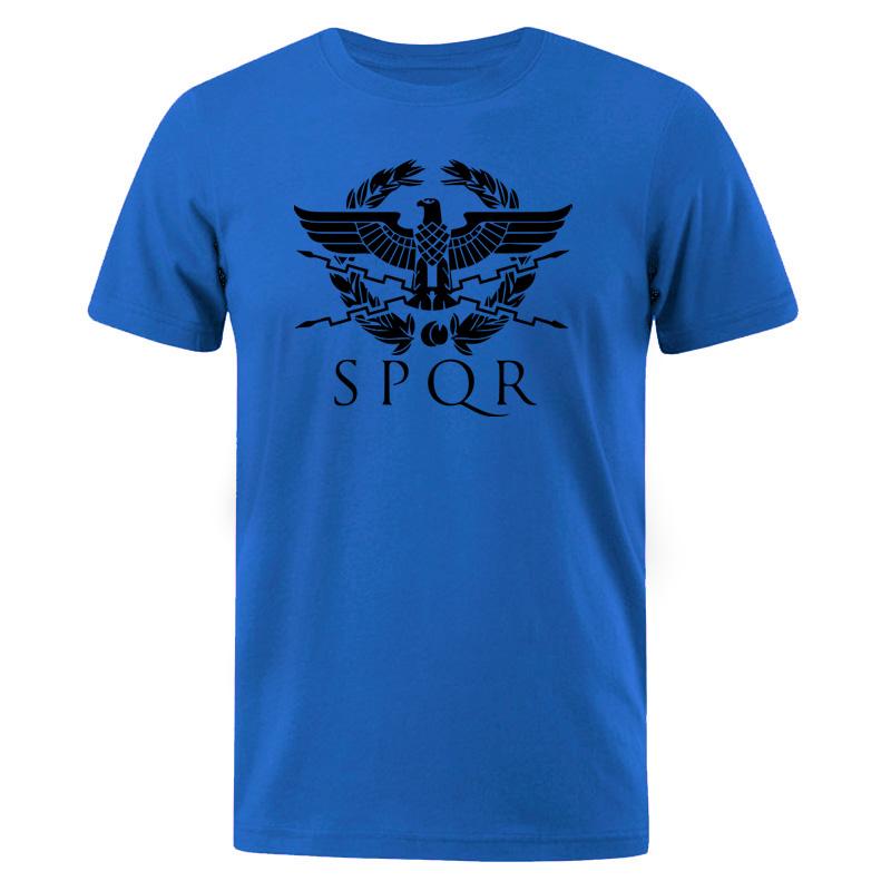 Мужские футболки SPQR Римский гладиатор Имперский золотой орел Летняя футболка Мужская Харадзюку Панк-рок Футболка Повседневные топы Футболки Рубашка