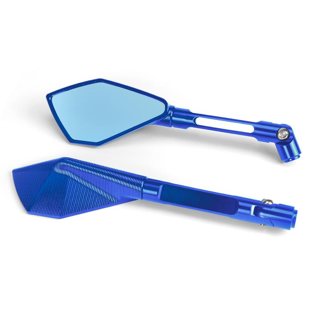 Алюминиевые зеркала заднего вида для мотоциклов с ЧПУ, 8 мм 10 мм, универсальные антибликовые боковые зеркала для Z900 Z750 Z650 MT09 MT07