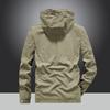 Autumn and Winter New Men's Elastic Jacket Hooded Windproof Breathable Large Size Removable Hat Men's Casual Jacket Jacket