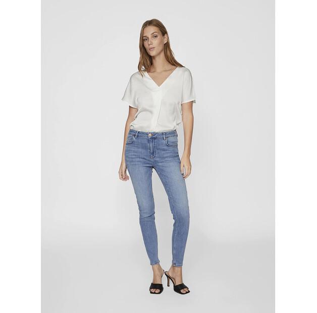 Джинсы Vila Sarah 14094341 синий Skinny Fit