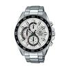 CASIO EDIFICE CHRONOGRAPH Casio Edifice Chronograph Analog White and Silver EFV-550D-7A Men's Watch, Waterproof,