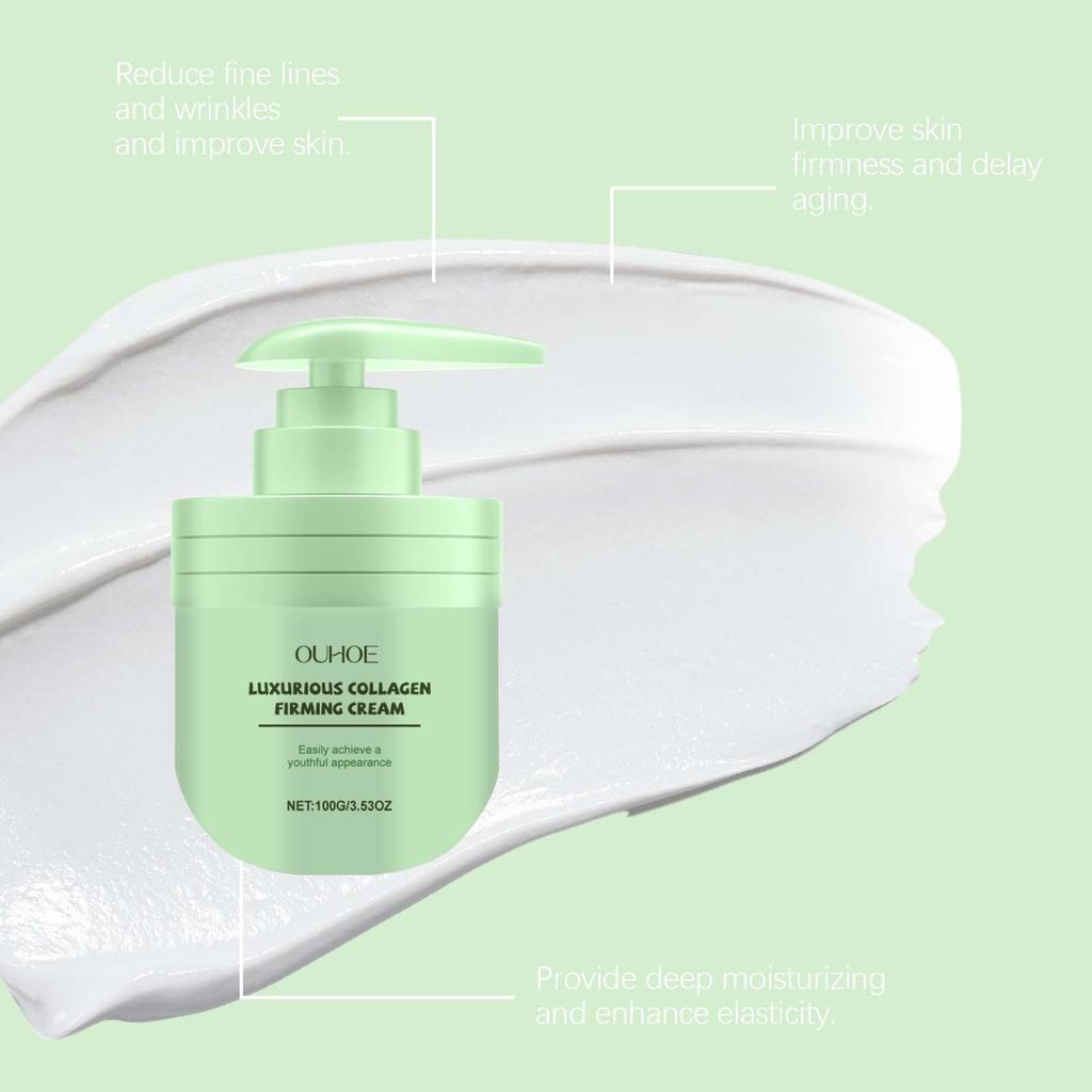 OUHOE Коллагеновый увлажняющий крем, Ежедневный уход за кожей, Питательный, Увлажняющий, Укрепляющий, Увлажняющий, Массажный лосьон для тела, Уменьшает мелкие морщины