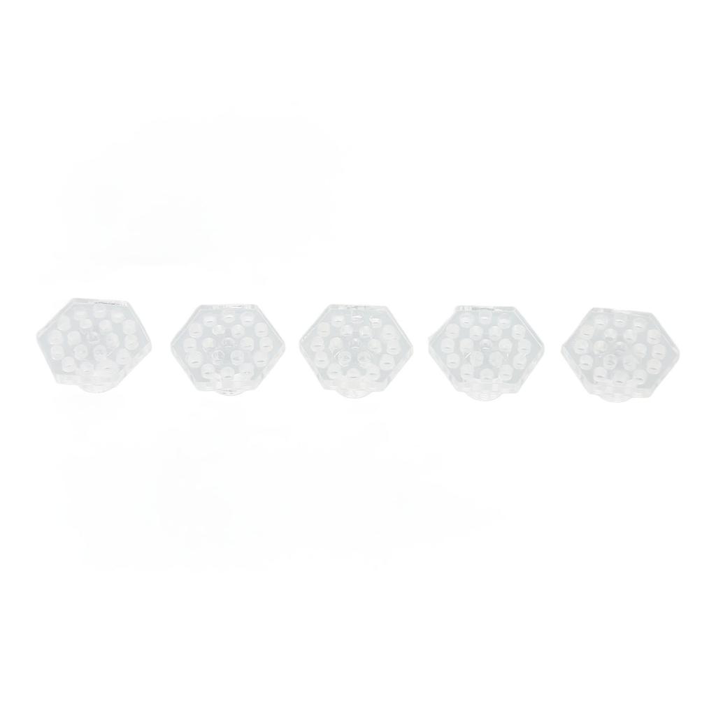 5pcs Aquarium Acrylic Coral Holder Transparent Hex Shape Safe Coral Frag Rack for Aquarium Fish