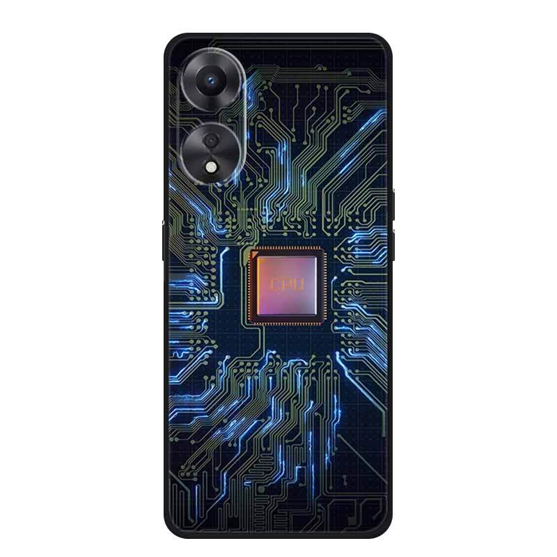 Чехол для OPPO A78 5G Модный силиконовый мягкий ТПУ задняя крышка для Oppo A58 A58X 5G OPPOA78 5G Чехлы для телефонов Ударопрочный CPH2483 Fundas