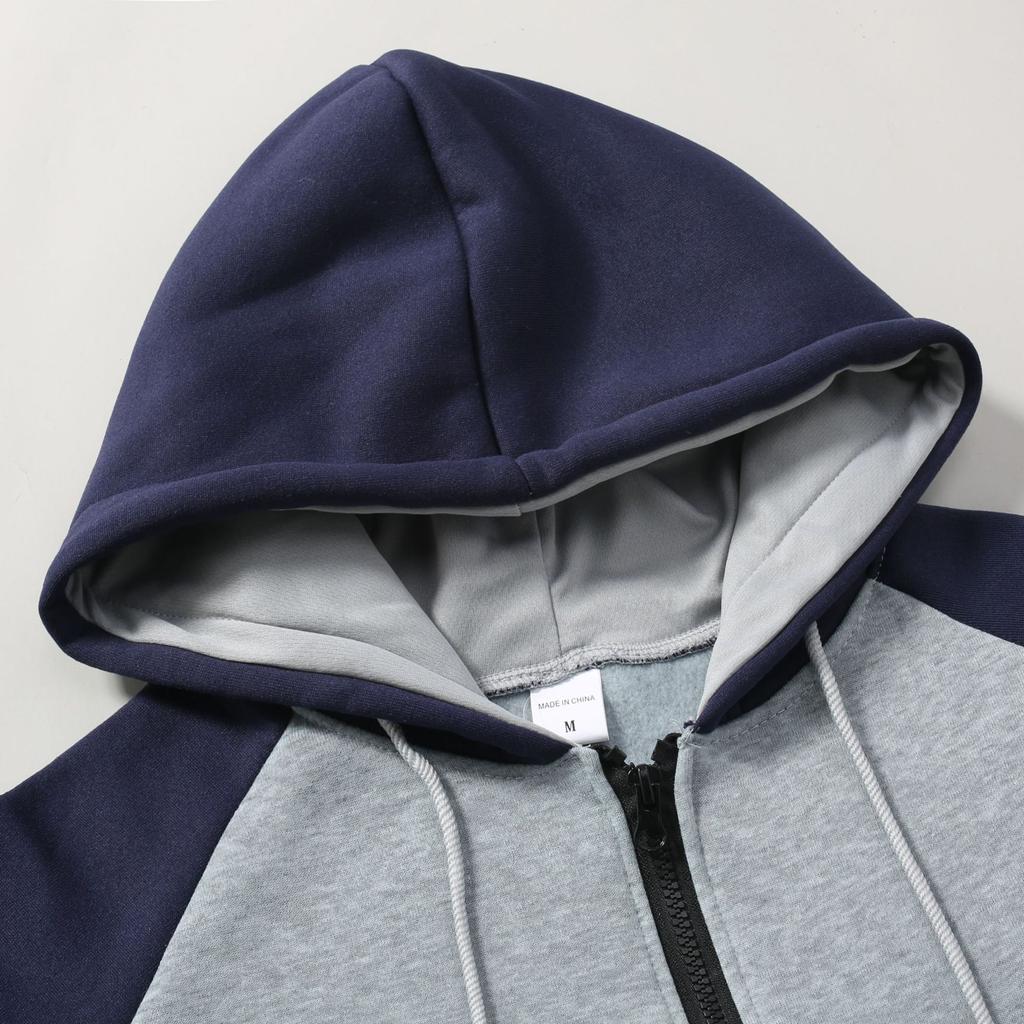 Худи "Jaggad" для мужчин Кардиган на молнии Худи с капюшоном и карманом Спорт и отдых Мужская мода Толстовки и свитшоты Уличная одежда Повседневные Мужские пальто