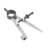 Flat Leg Spring Caliper Carbon Steel Spring Divider Multipurpose Scribing Tool for Woodworking