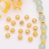Стойкие по цвету Песочно-золотые 6-мм бусины-разделители Браслет/ожерелье с иероглифом Фу DIY Аксессуары.
