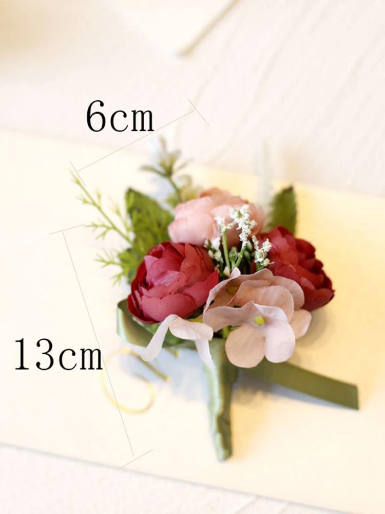 4 шт. набор бутоньерок на запястье с камелией для мужчин, свадебный наручный цветок для невесты, подружки невесты, декор для выпускного вечера, свадебный ужин, свадебный выпускной вечер