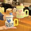 Cute Fun Kettle High Value Ceramic Mug with Lid Spoon Office Coffee Cup Milk Cup Birthday Gift