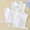 XXL Casual White Fake Collars for Women Neckwear Half Shirt Detachable Collars Nep Kraagie Cravats Half Shirt Sweater Accessory