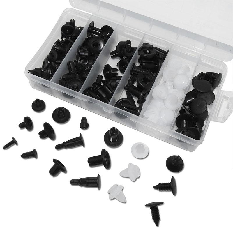 100 шт. универсальный комплект для гибридного автомобиля, комбинированные нейлоновые кнопки, универсальные крепления для бампера, насадки для воды, крышки для бутылок с водой, кнопки для козырька