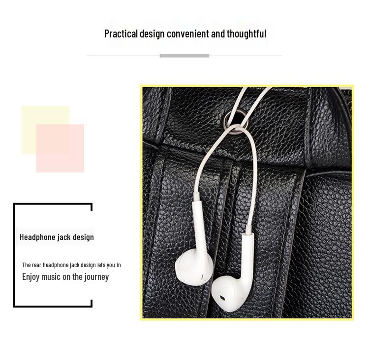 Женский рюкзак в корейском стиле 2024: Трендовый, Вместительный, Мягкая кожа для повседневных выходов и путешествий