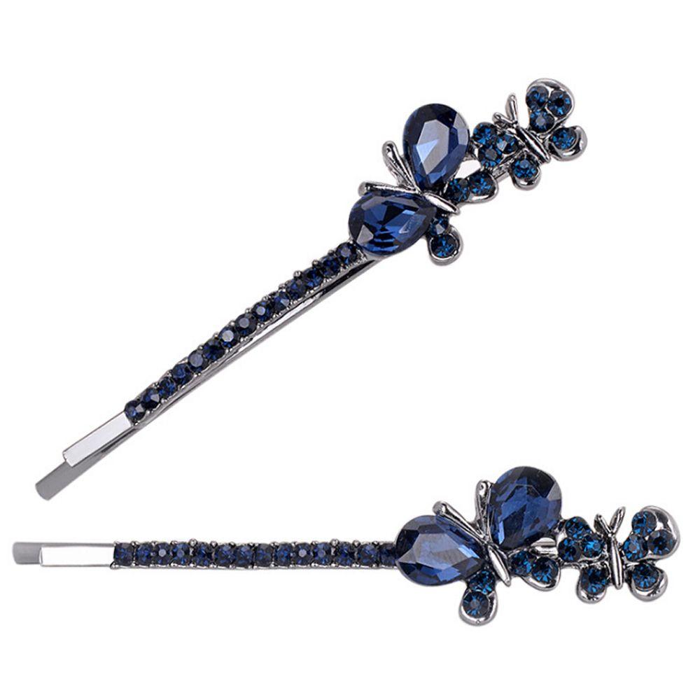 Accessories Women Girls Barrette Hairpin Bling Headwear Edge Clamp Crystal Rhinestone Hair Clip