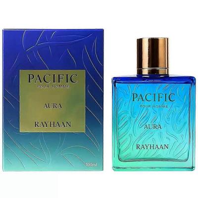 Rayhaan Pacific Aura - Цитрусовый, Ароматический, Мятный, Амбровый, Свежий - Парфюмерная вода-спрей для мужчин, 3,4 унции / 100 мл
