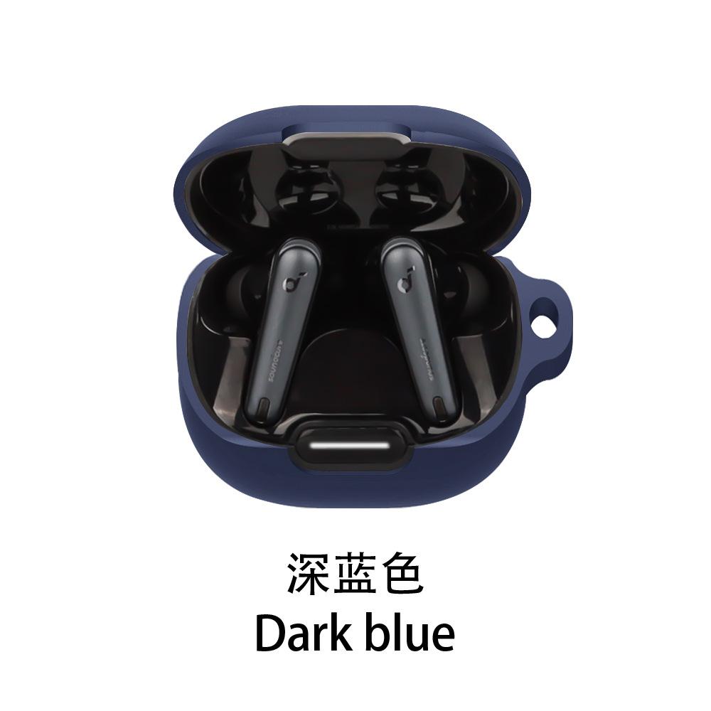 For Anker Soundcore Liberty 4 NC Case Solid Color Silicone Shockproof Bluetooth Earphone Cover Liberty 4NC Headphone Box Fundas