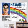 1 Interesting Tapestry Banner, High-Definition Printing McLovin ID Flag, Fresh Hanging Tapestry for University Dormitories