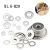 5-100pcs 304 Stainless Steel Flat Washer Metal Flat Washer M1.6 M2.5 M3 M4 M5 M6 M8 M10 M12 M14  M18 M20