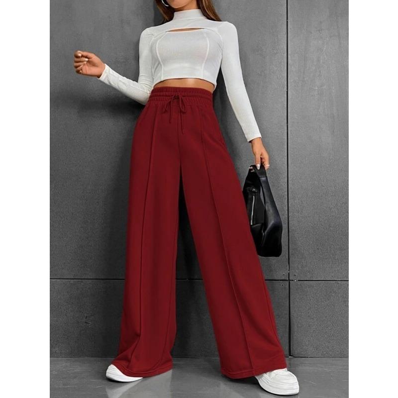 Spring and Autumn Women's Sweatpants Straight Pants Loose Sweatpants Wide Leg Pants Outdoor Dance Casual Long Pants
