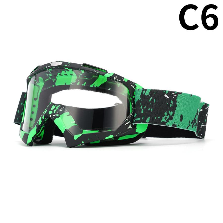 Motorcycle Goggles Water Transfer Off-road Outdoor Riding Sports Glasses Ski Goggles Windproof Glasses