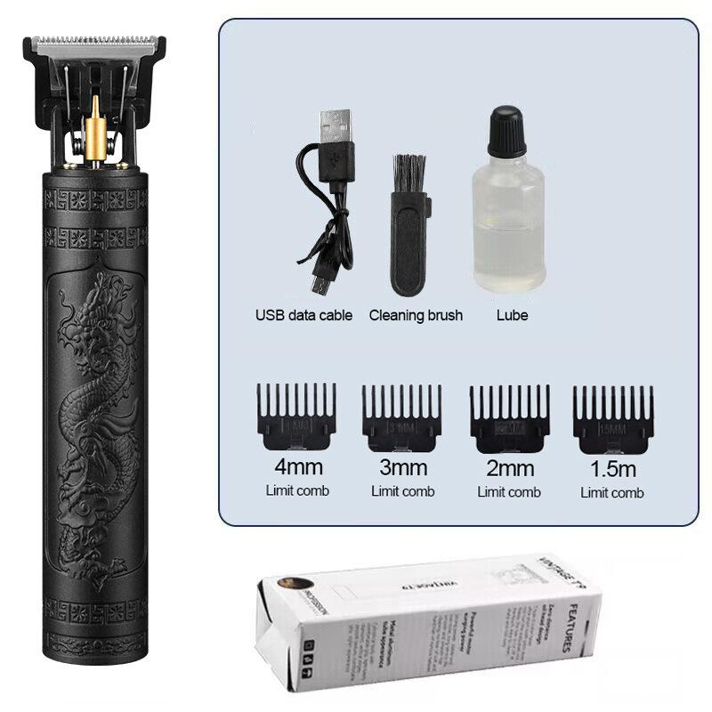 Профессиональная USB-электрическая бритва для стрижки волос для мужчин, триммер для лысых волос и машинка для стрижки бороды для парикмахерской