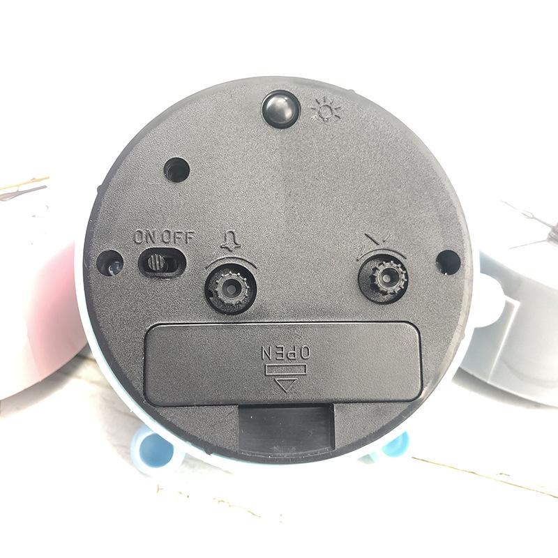 Мини детский будильник с подсветкой, прикроватные часы, круглые мультяшные часы, простые прикроватные часы