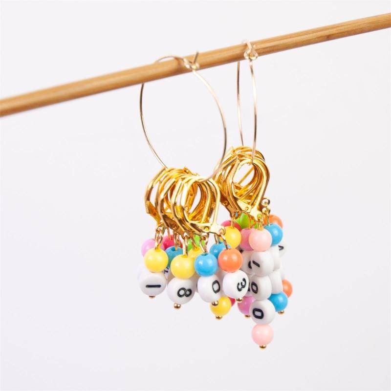 10 шт. Маркер для петель с номером, Шарм-маркер для петель с замком, Маркер для петель для вязания крючком с счетчиком рядов, Ножницы для вязания