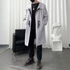 ROMON Мужское премиальное тренчкот средней длины с капюшоном