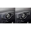 Auto For Benz C-Class 07-14 Real Carbon Fiber Headlight Control Button Ring Trim