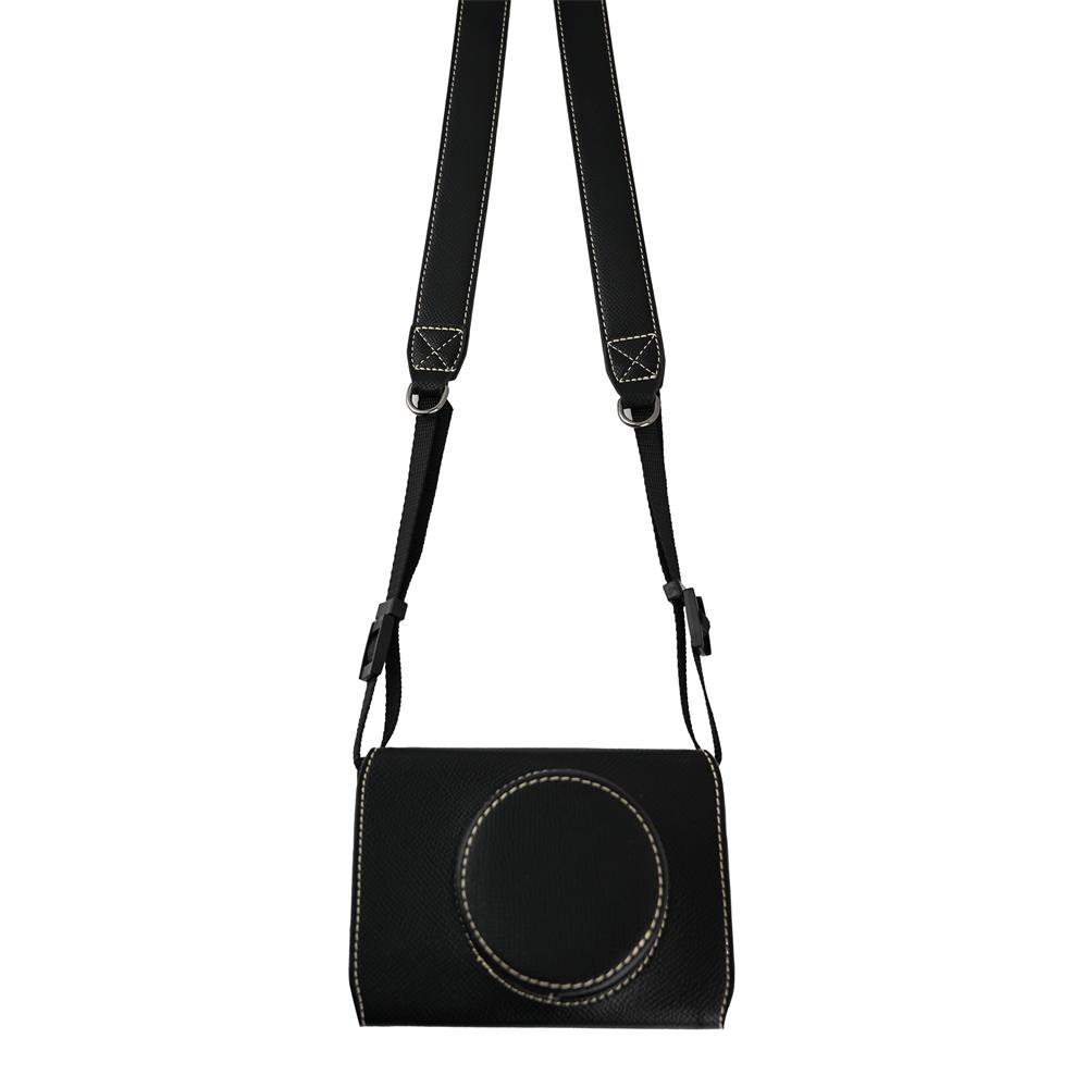 Palm Print PU Leather Case for Fujifilm X-E5 Fuji XE5 Camera Storage Bag Hard Protective Shell with Shoulder Strap