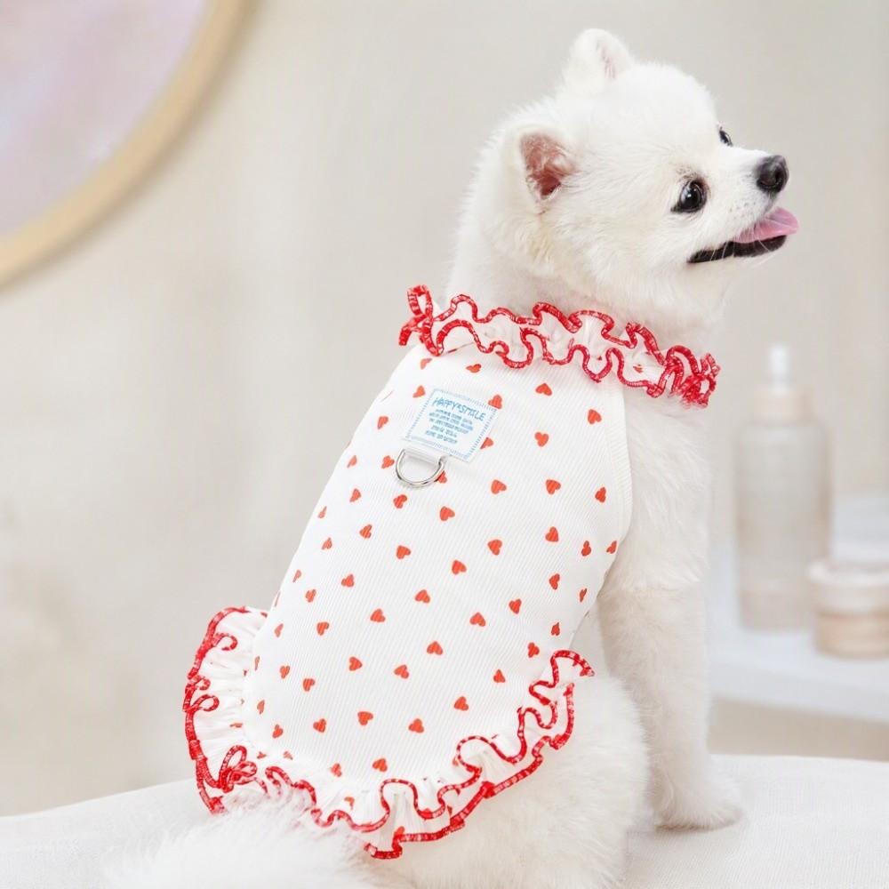 Ruffle Cat Puppy Vest Cat Costume Kittens Clothing Cute Pet Shirt Dog Cat Clothes Indoor Outdoor