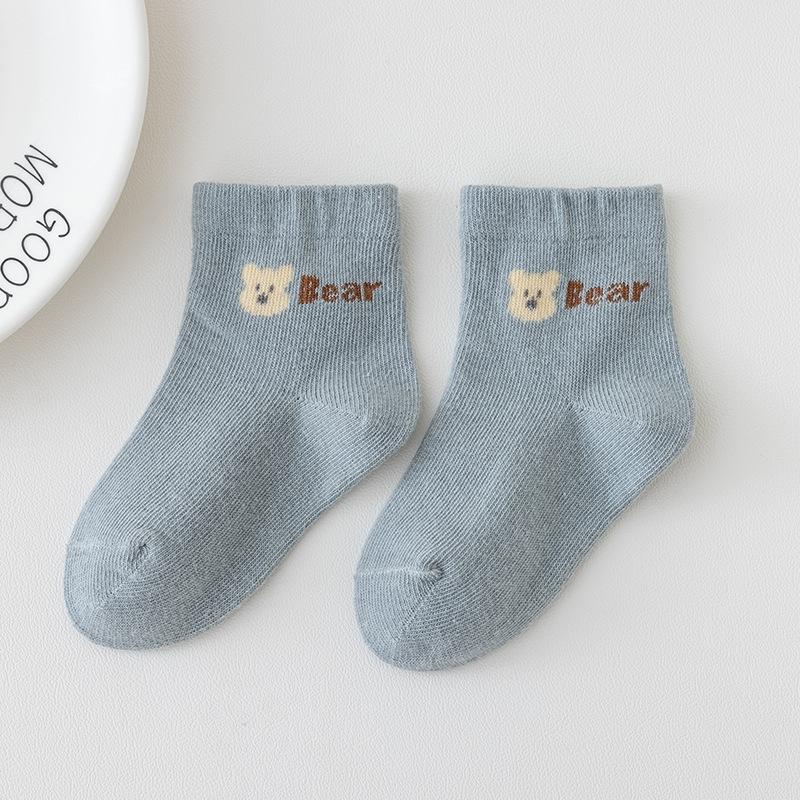 Милые детские хлопковые носки весна-осень дышащие детские носки средней длины обувь для новорожденных детская одежда аксессуары носки для малышей