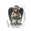 Angel Solar Garden Statue Decorative Figurine Light Waterproof Yard Art Decor for Porch Backyard