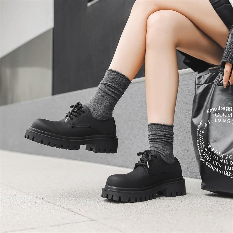 Туфли дерби мужские модные туфли в британском стиле, кожаные туфли с круглым носком, высокие, с большим носком, туфли с Микки Маусом 9518-J