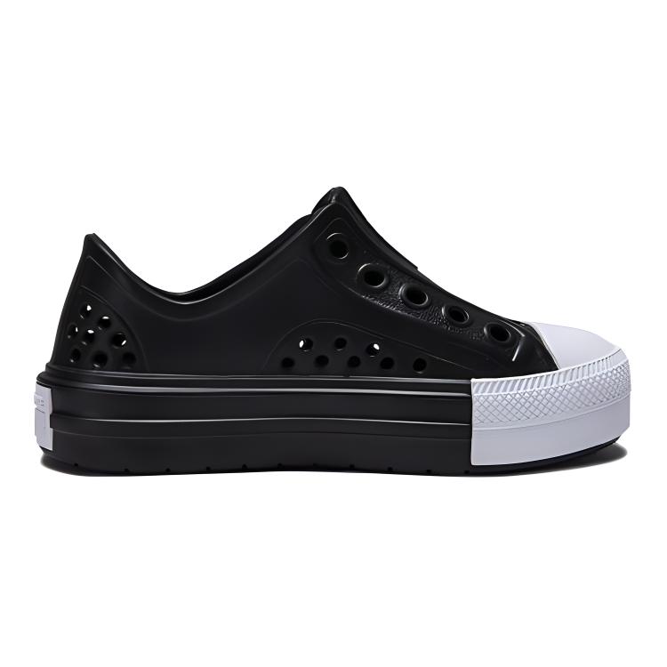 Converse Chuck Taylor All Star Play Lite CX Low PS Black White Kids Sneakers A09865C