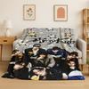 Kpop Stray Kids Музыкальная Звезда Фланелевое Одеяло Мягкое Теплое Плед для Спальни Гостиной Кровати Путешествий Кемпинга Пикника Подарок