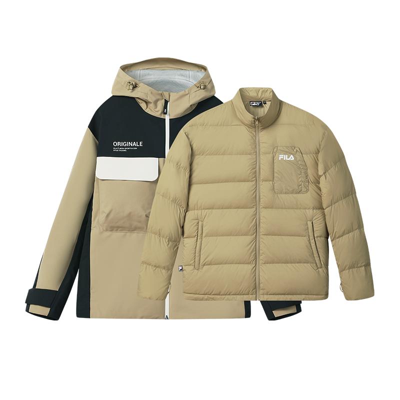 FILA ORIGINALE Down Jacket Men's Algae Brown F11M549921FLK