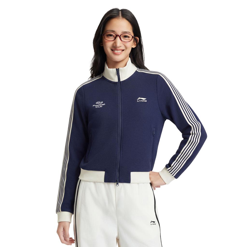 Женская куртка Li Ning с цветными блоками и вышитыми буквами AWDW956-3