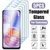 5 шт., закаленное стекло с твердостью 9H для Samsung Galaxy A13 5G A23 A33 A53 A73, защитная пленка для экрана M13 M23 M33 M53, защитная пленка
