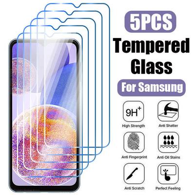 5 шт., закаленное стекло с твердостью 9H для Samsung Galaxy A13 5G A23 A33 A53 A73, защитная пленка для экрана M13 M23 M33 M53, защитная пленка