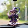 Decorative Acrylic Rearview Mirror Pendant Kitty Ornament with Lanyard Easy To Hang Cute Christmas Tree Ornament