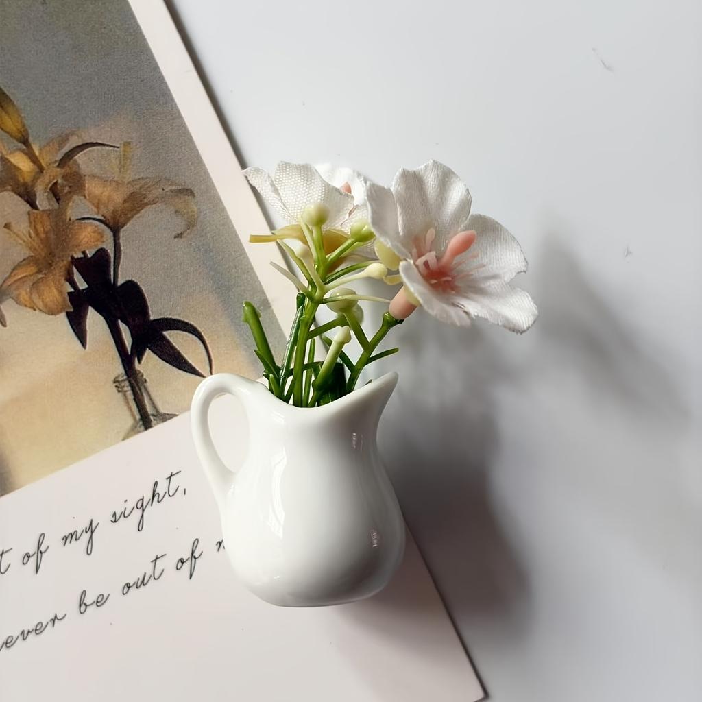 Мини Керамическая Ваза Холодильник Наклейка Креативный 3D Стерео Домашний Декор Магнит